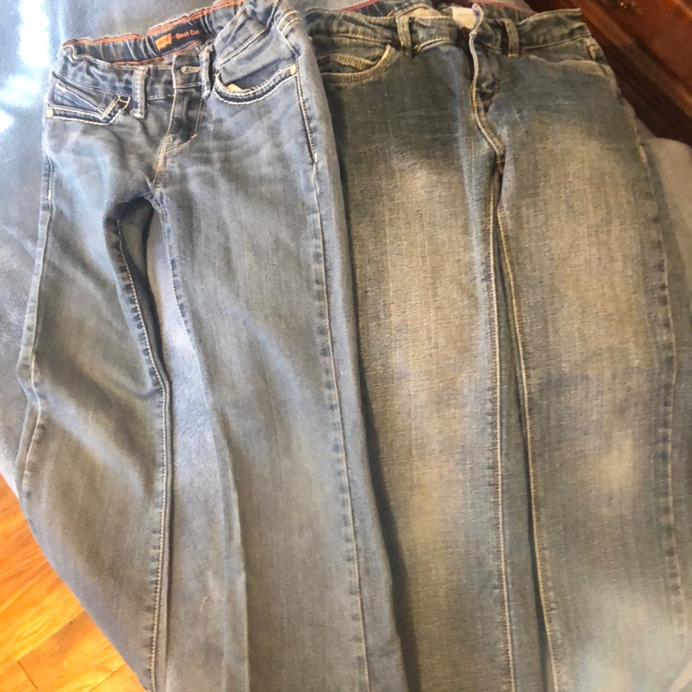 2 Pair Girls Size 8 Levi Jeans